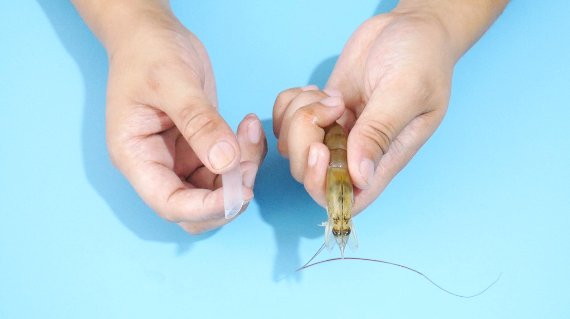 去虾线别再用牙签,卖虾老板教我一招,一秒一个,几分钟处理一盘