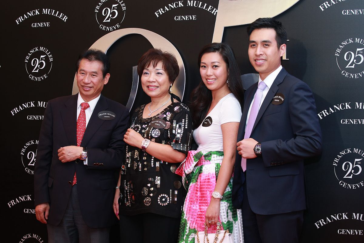 2017年9月20日,香港,明星现身franck muller25周年展览开幕酒会.