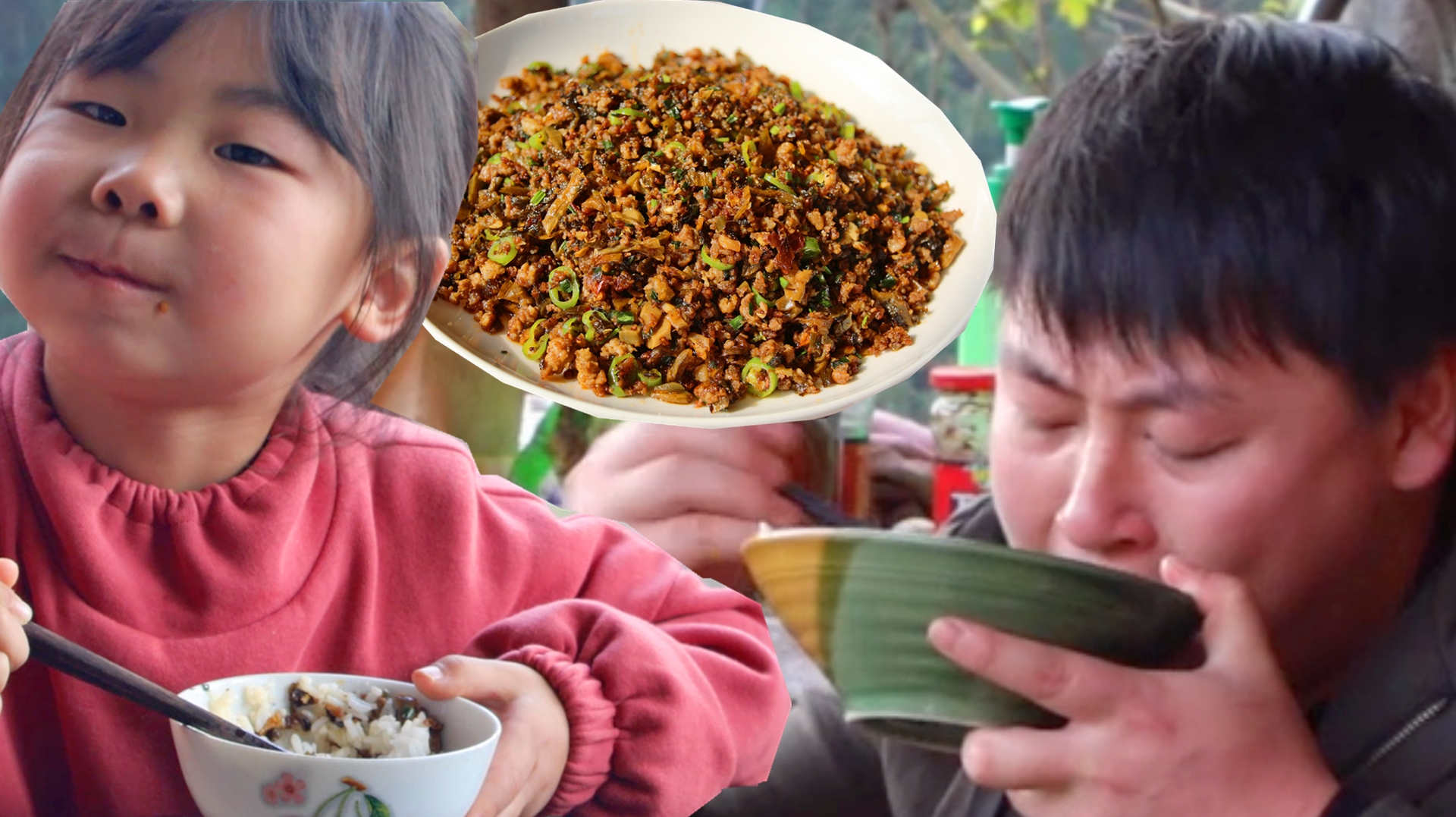 德哥买半只鸭,剔骨后剁碎做“碎米鸭”,咸香下饭侄女连吃3碗饭