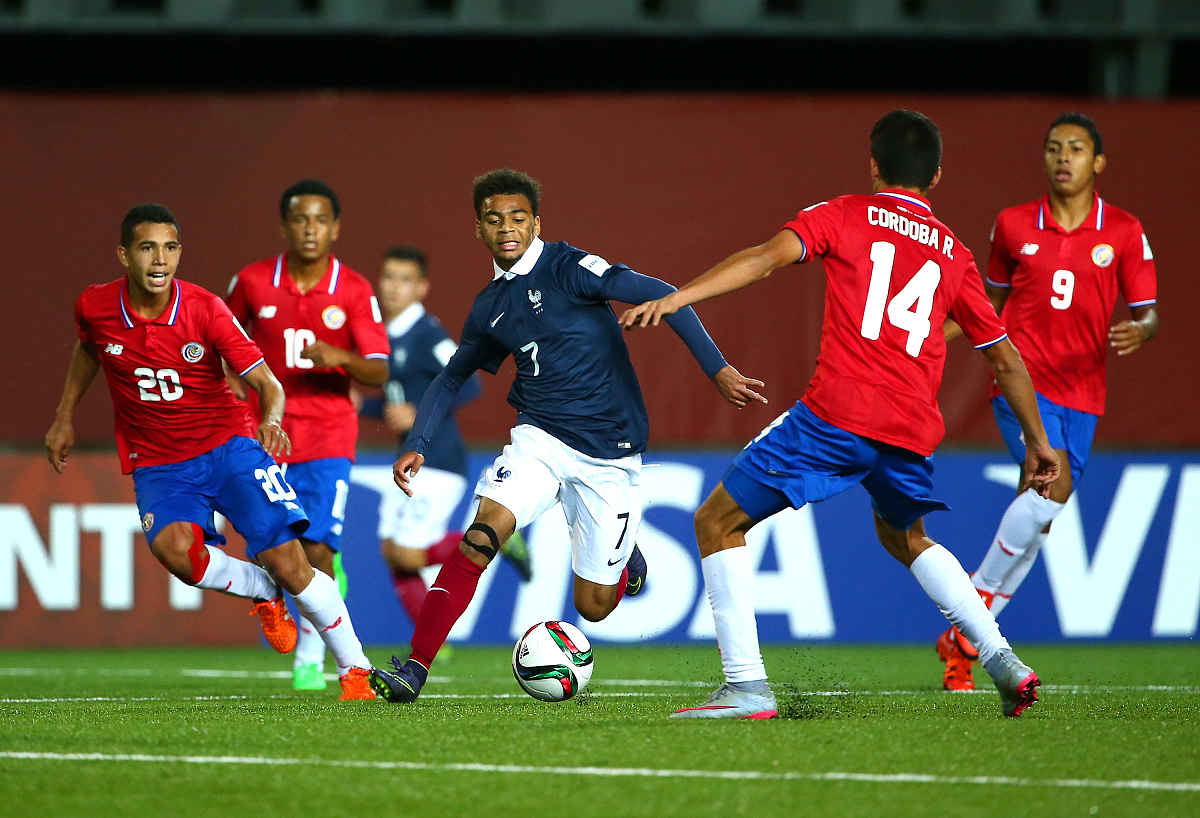 2015年10月29日,智利,2015u17世界杯1/8决赛,法国vs哥斯达黎加.***_**