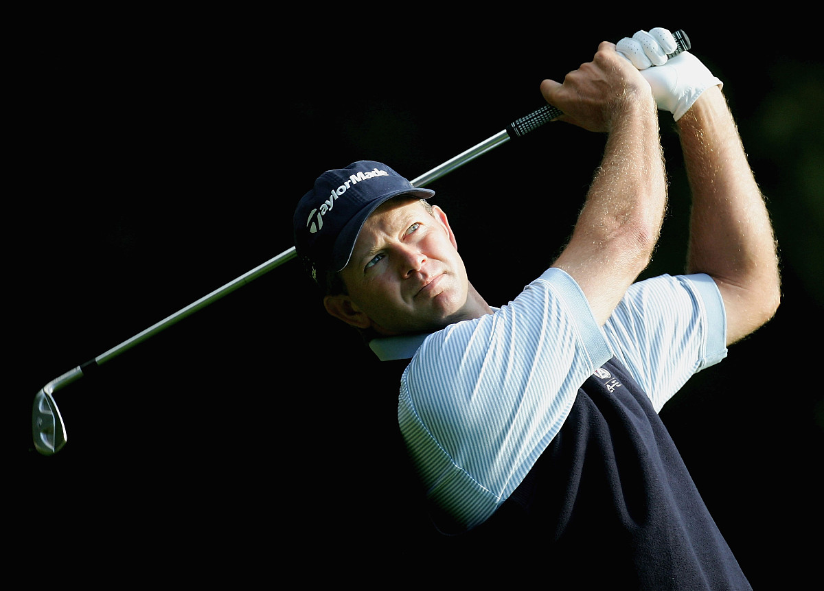 virginia water, united kingdom - september 16:  retief goosen of