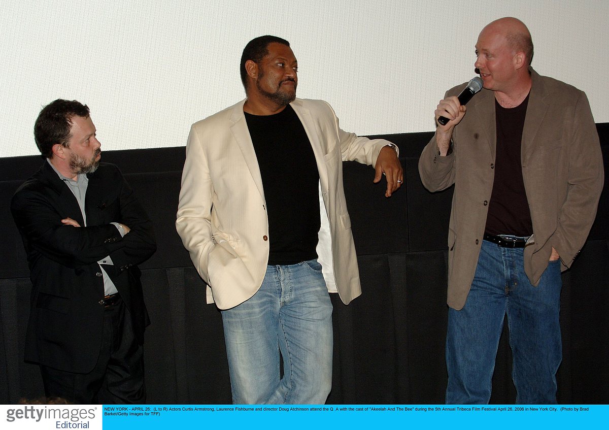 new york - april 26:  (l to r) actors curtis armstrong, laurence