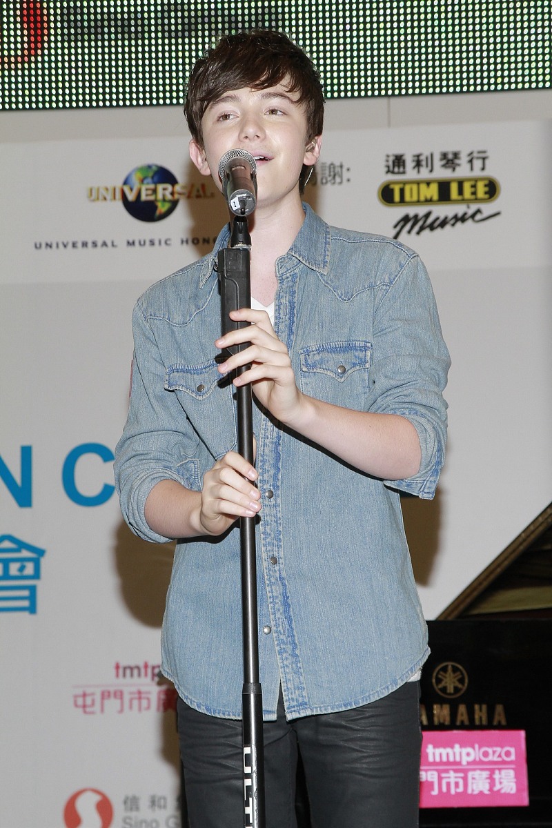 2012年4月29日,香港,美国天才神童格雷森(greyson chance)香港首次见