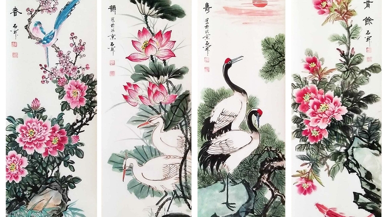 山东画家董廷新为美术而痴迷:曾因上课画画被留级