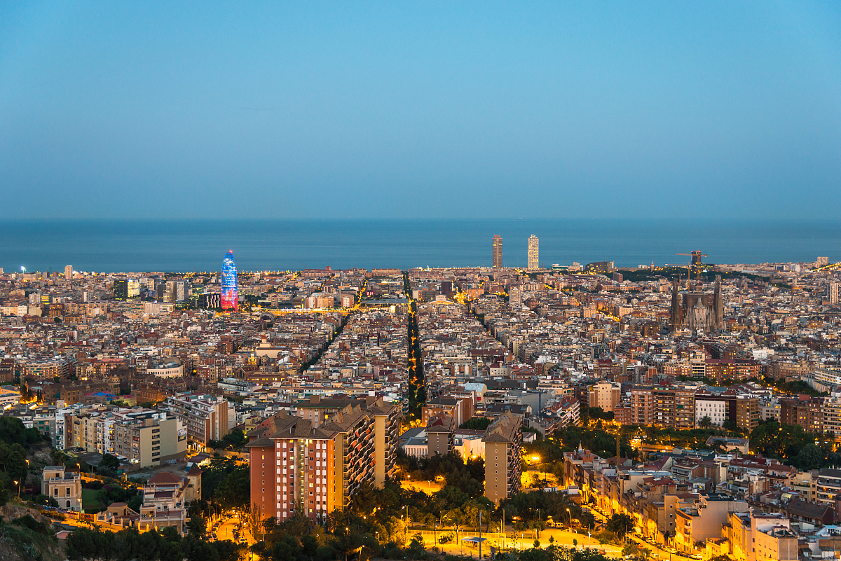 barcelona night photography