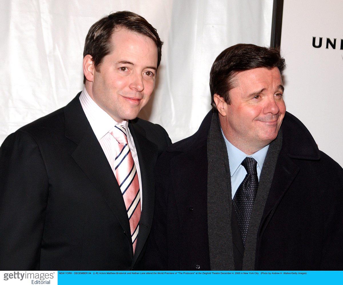 new york - december 04:  (l-r) actors matthew broderick and nath