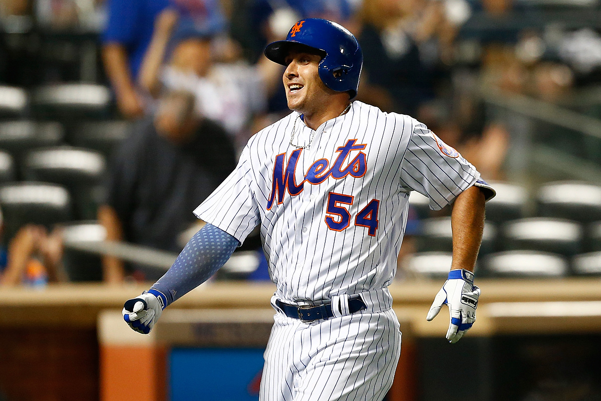 new york, new york - july 14:  t.j. rivera #54 of the new york m