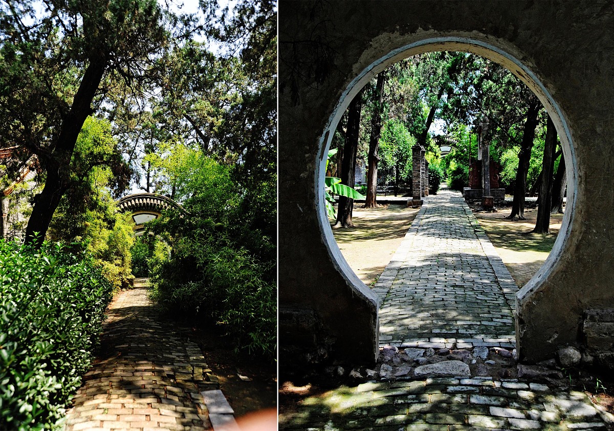 2009年8月,河南,三苏园.***_***三苏园内的建筑风格独特,郁郁葱葱的庭
