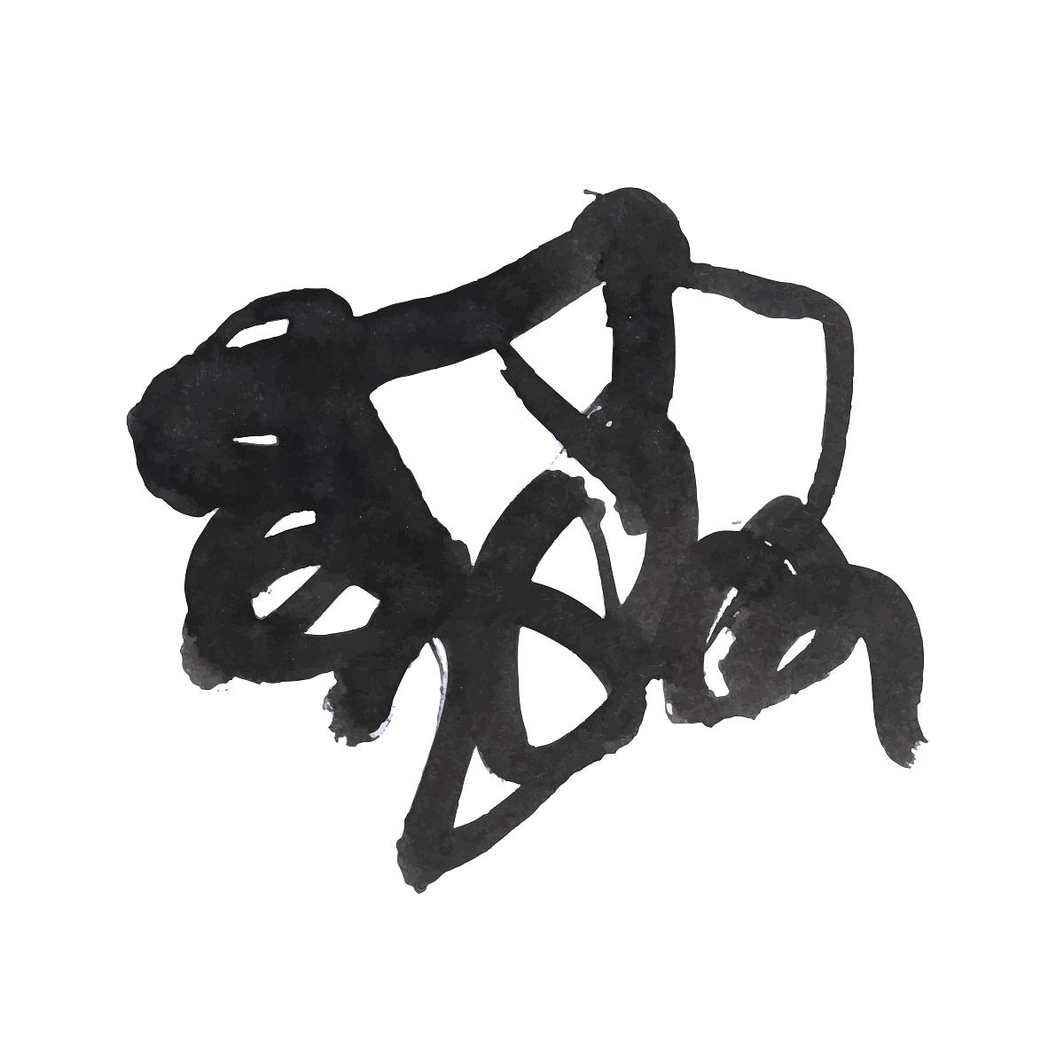 grunge ink pen stroke