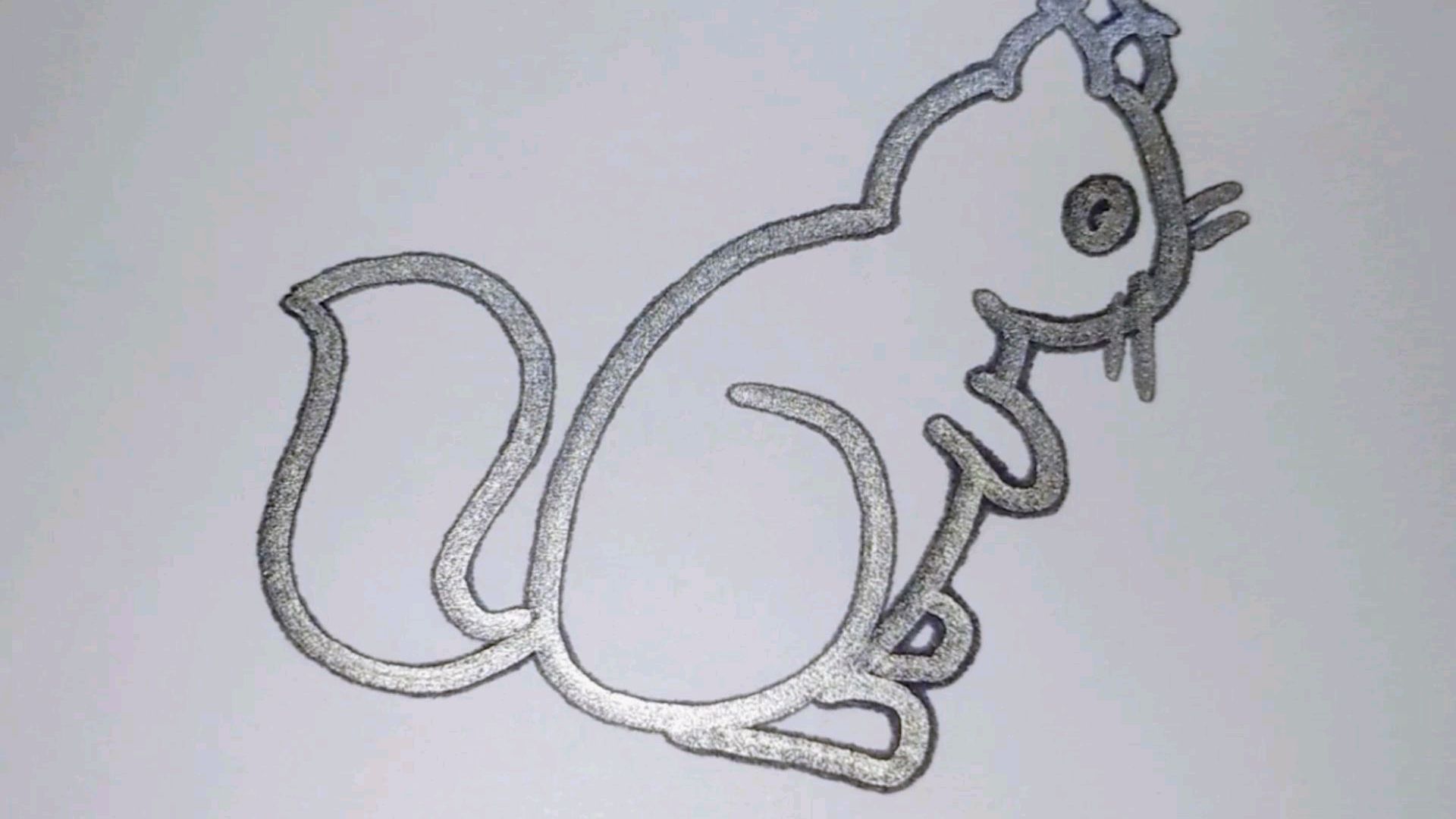 小松鼠简笔画,快试试吧!