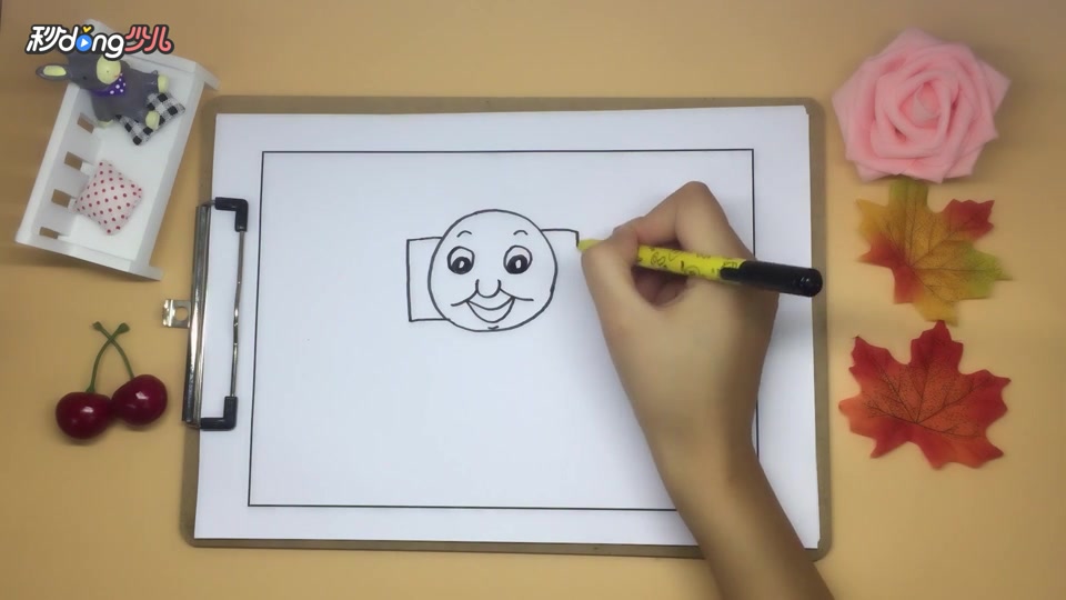 「手工」简笔画托马斯 简单好学