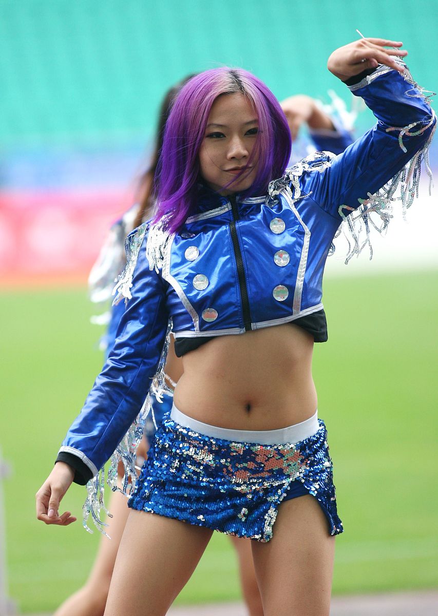 2013年3月30日,广州,2013世界女子七人制橄榄球赛,啦啦队热情助阵.***