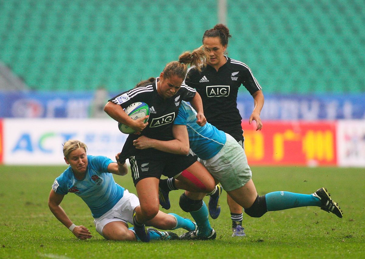 2013年3月31日,广州,2013世界女子七人制橄榄球赛,新西兰vs英格兰.新