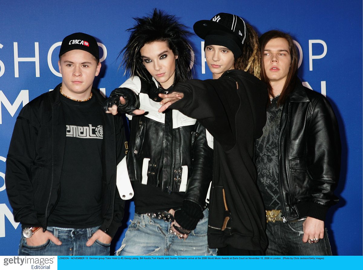 london - november 15: german group tokio hotel (l-r) georg listi