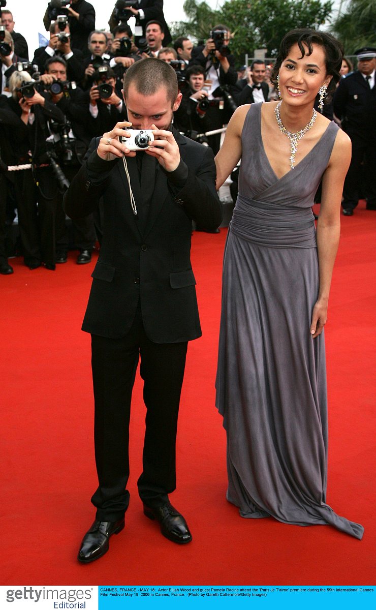 伊利亚·伍德elijah wood,pamela racine    cannes, france - may 18
