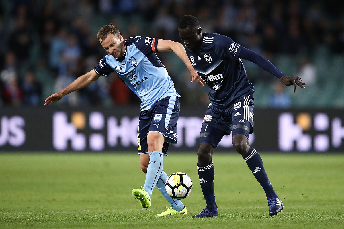 sydney, australia - april 28:  kenjok athiu of the victory compe