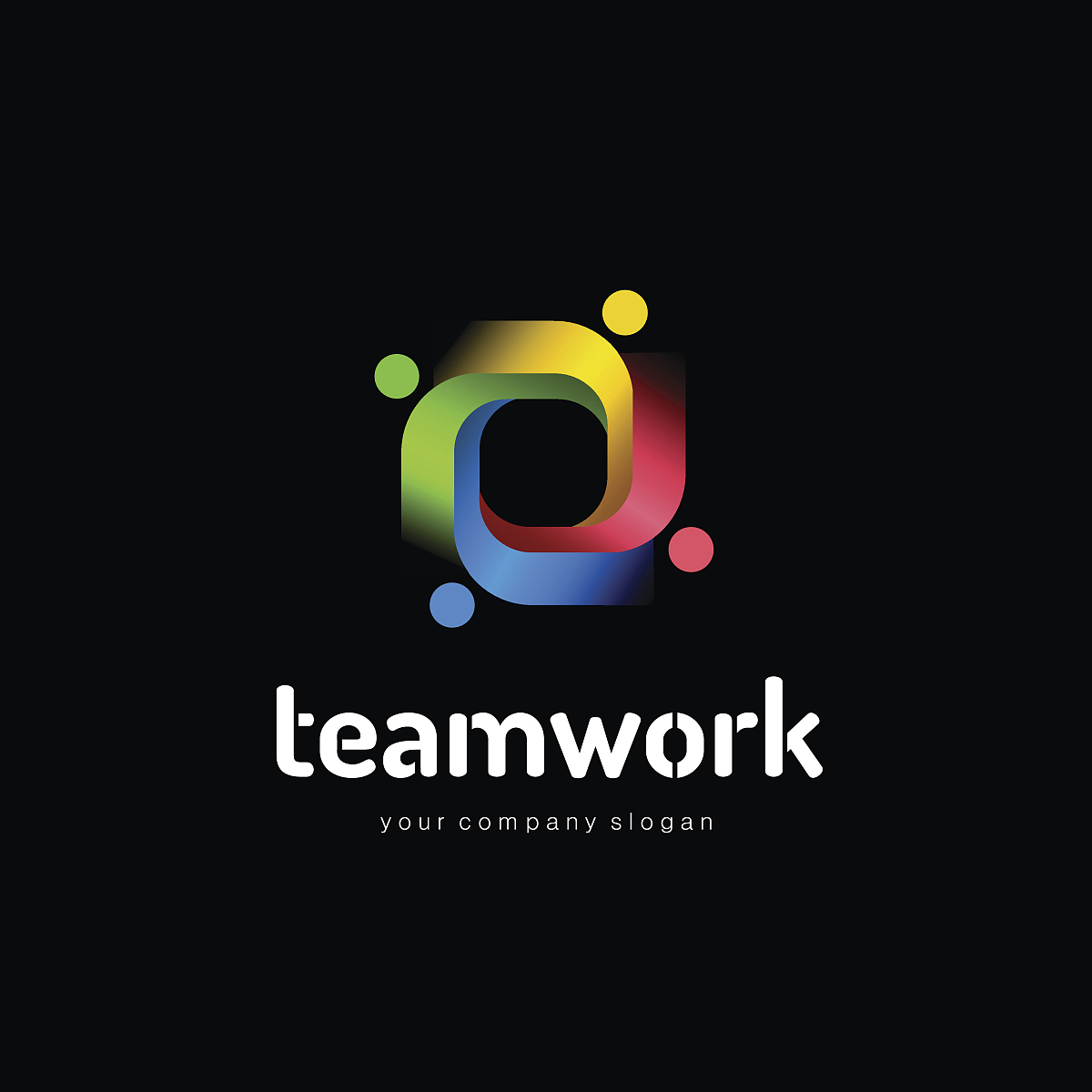logo design vector template. teamwork. partnership. friendship. 