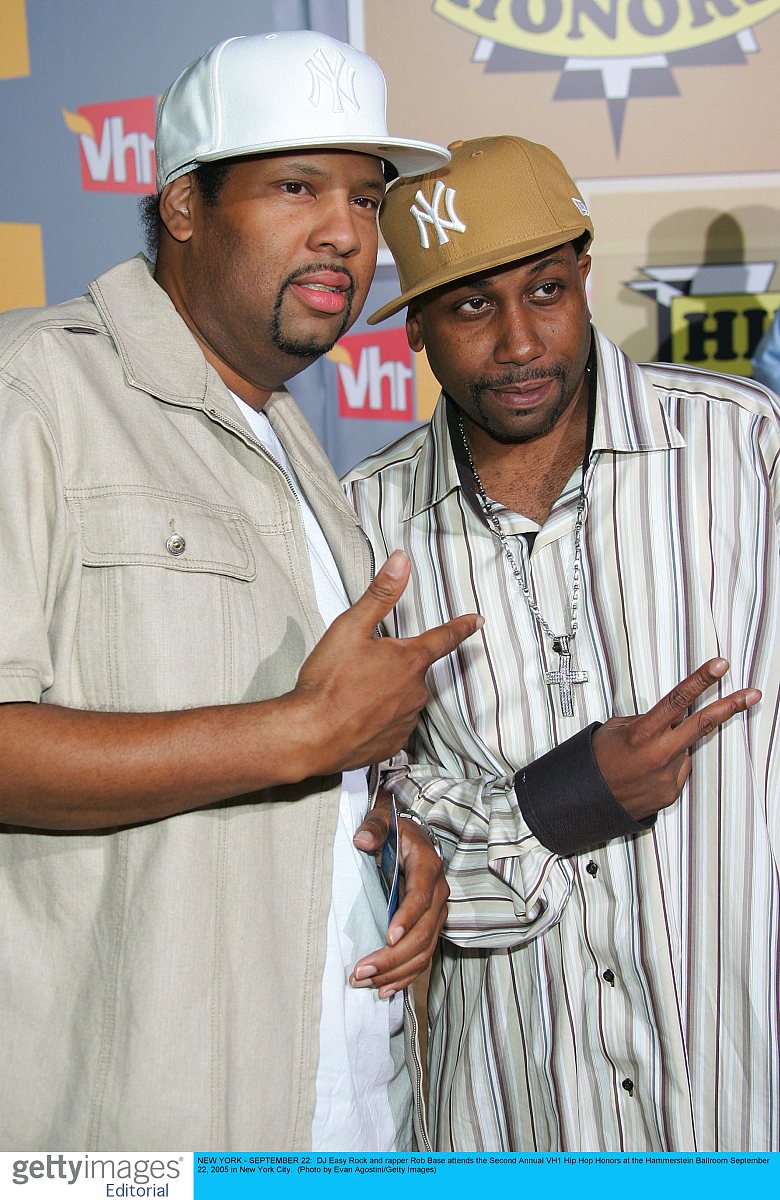 new york - september 22:  dj easy rock and rapper rob base atten