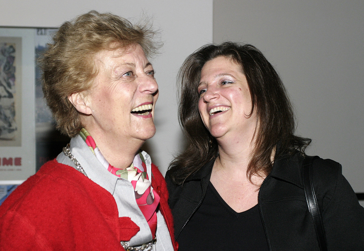 new york - april 22:  monika tilley and lisa smilor pose at the 