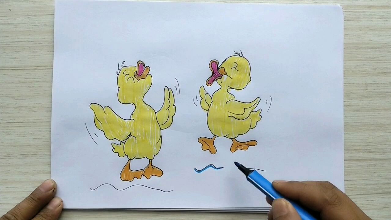两只小黄鸭歌唱好幸福