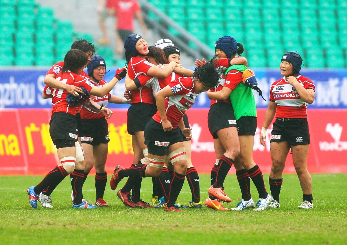 2013年3月31日,广州,2013世界女子七人制橄榄球碗级决赛,中国10-14日