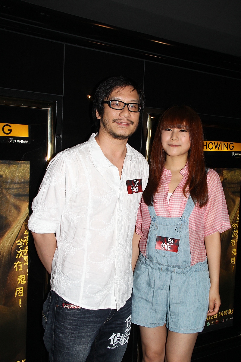 2011年5月12日,香港,为电影《b+侦探》谢票活动.***_*** 彭顺 林司敏+