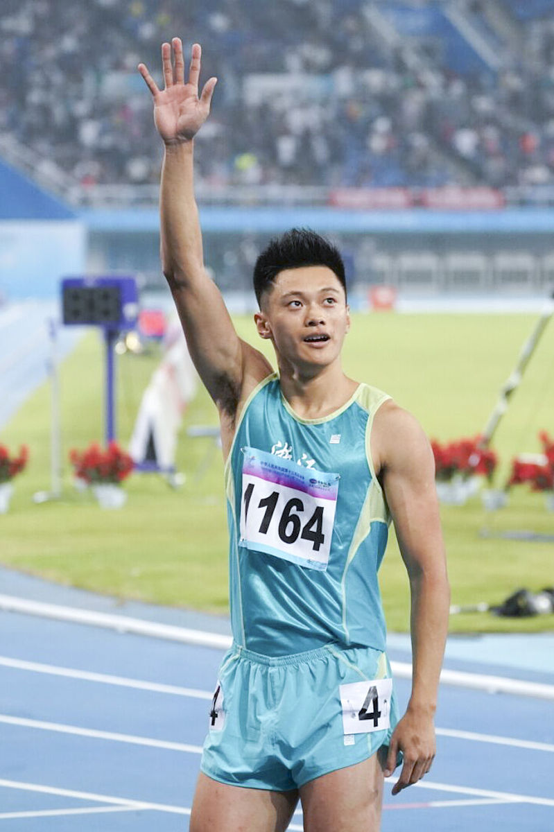 谢震业亚运会夺冠！男子100米金牌，创造历史最佳成绩