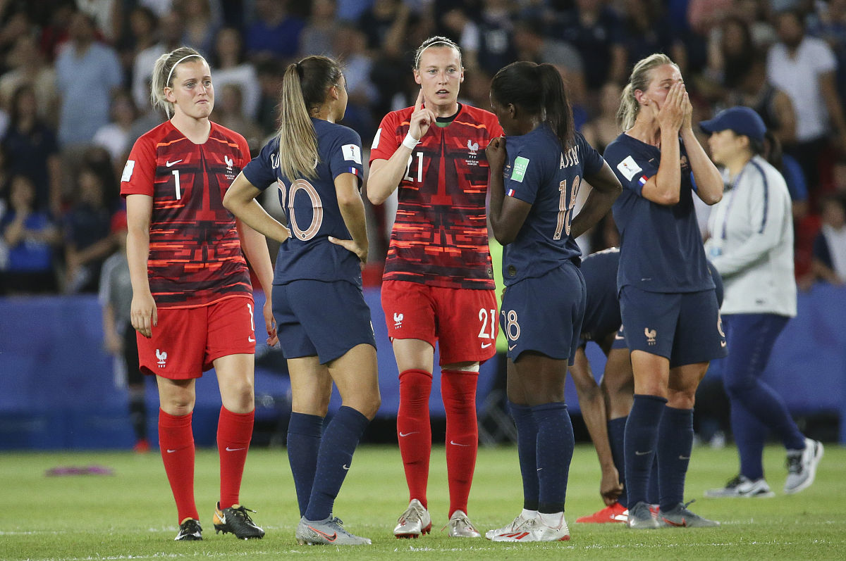 2019年6月28日,法国巴黎,2019法国女足世界杯1/4决赛,法国女足1-2美国