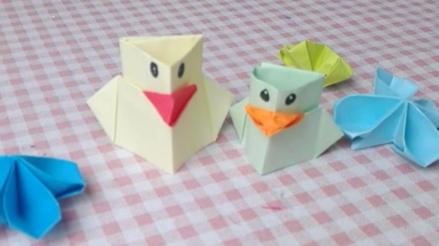 创意折纸小企鹅,简单易学,漂亮又实用