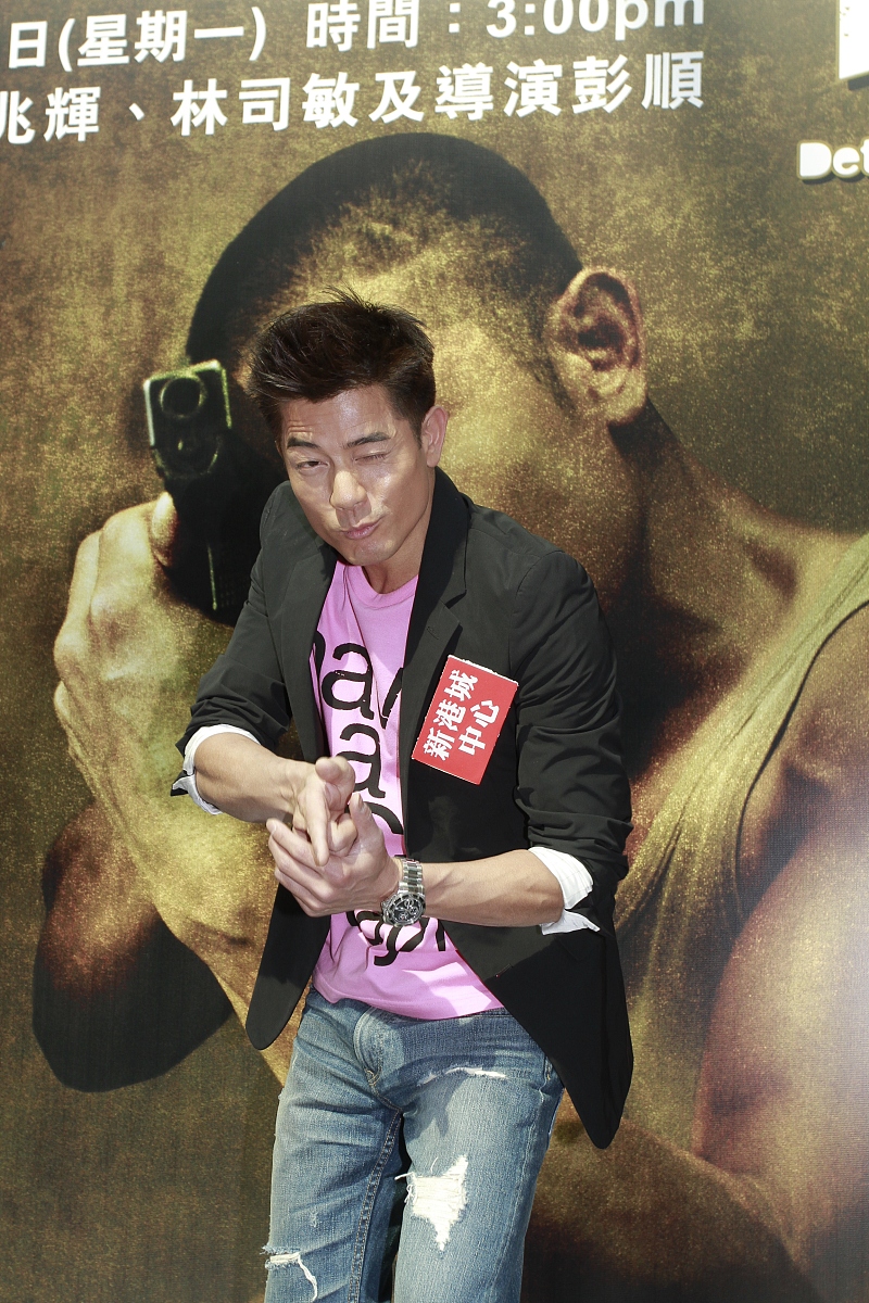 2011年4月25日,香港,明星现身电影《b+侦探》宣传活动 .***_***郭富城