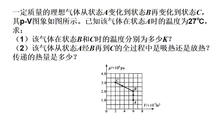 [图]理想气体状态方程和热力学第一定律应用