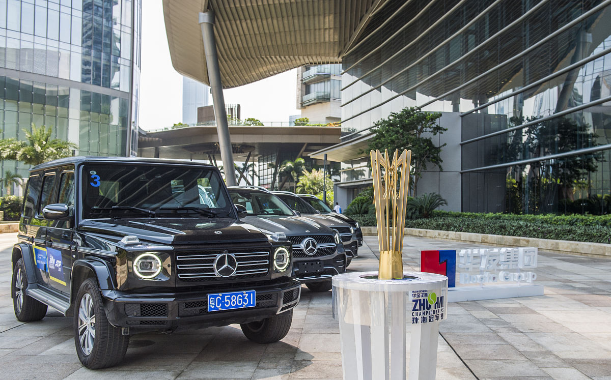 2019年9月27日,广东珠海,2019珠海网球冠军赛,奖杯车队巡游.