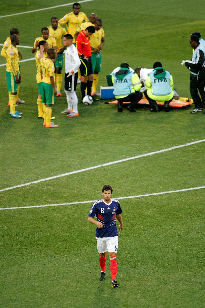 2010年6月22日,南非布隆方丹,2010世界杯小组赛a组末轮,法国vs南非,法