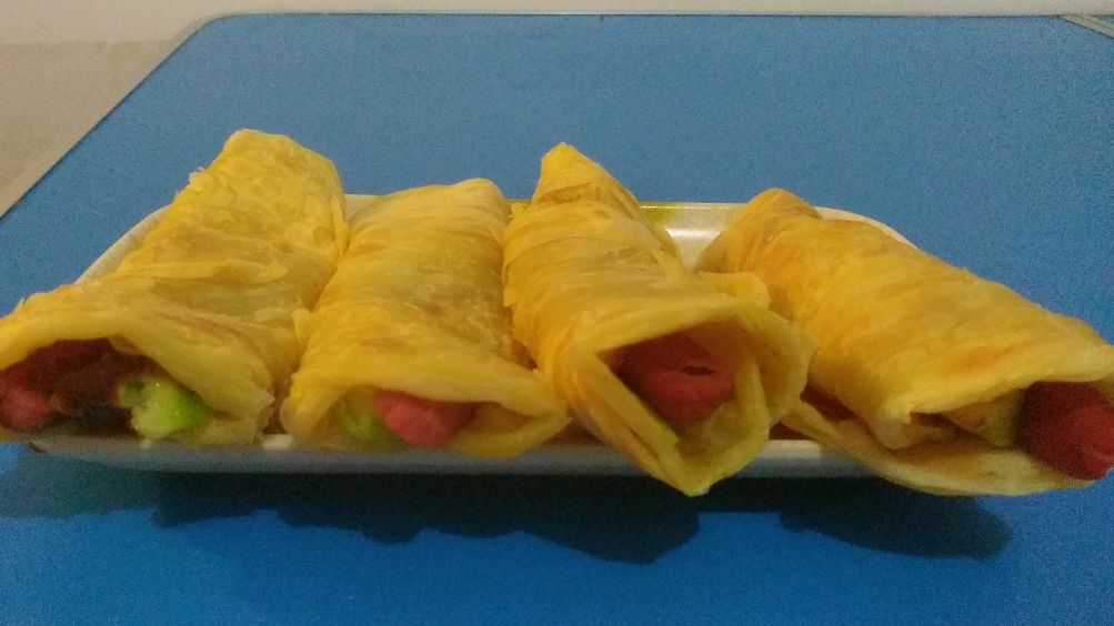 教你做街头小吃台湾手抓饼,外皮酥脆内里柔软,学会都能摆摊