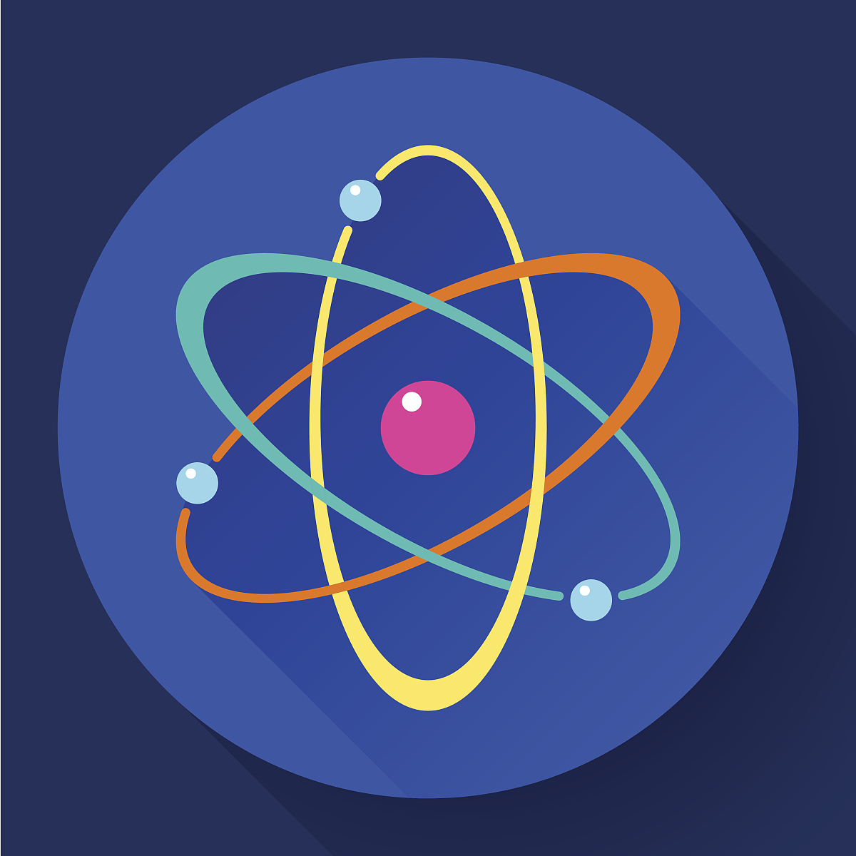 flat atom icon