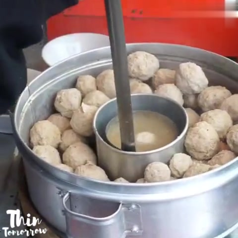泰国街头丸子,这汤这酱这丸子,完美