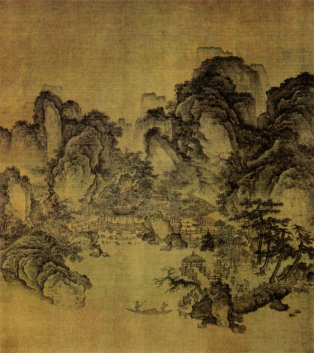 范宽《溪山行旅图》描绘的山水景观