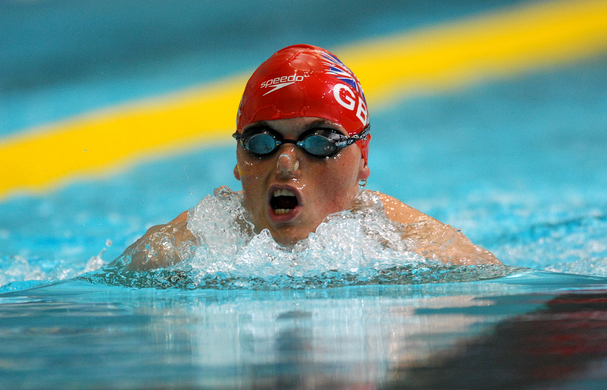 great britain's gareth duke in action in the mens sb 100m breast