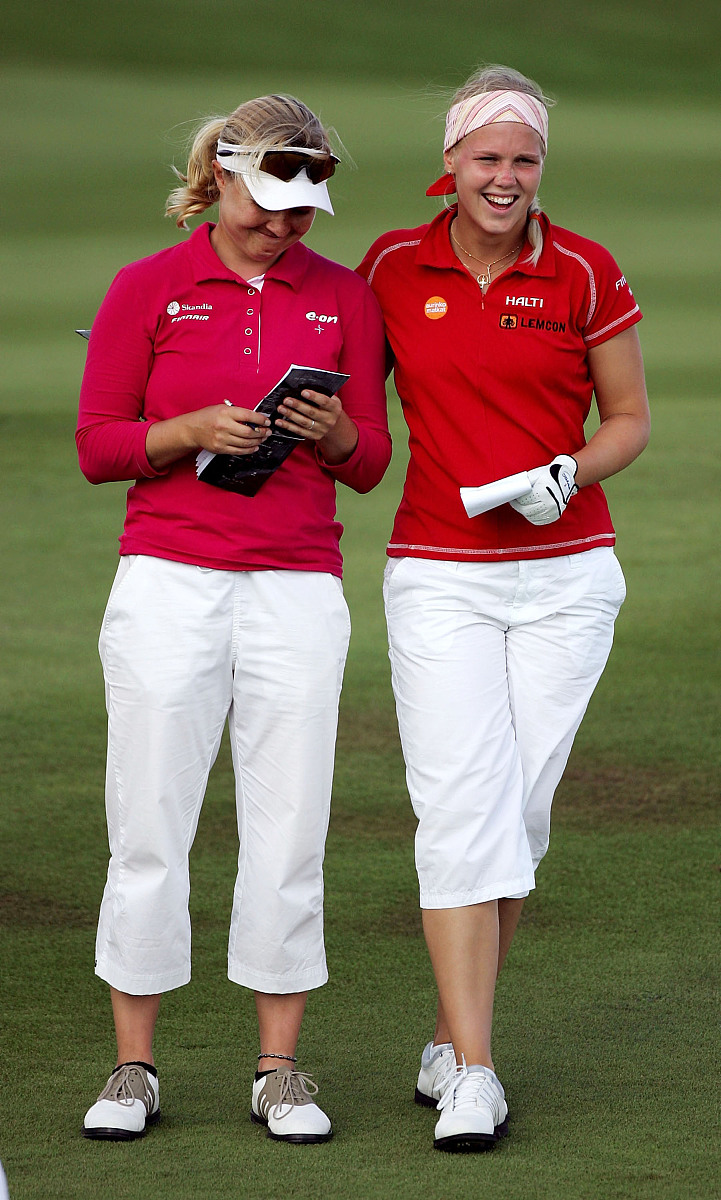george, south africa - february 11:  riikka hakkarainien and min