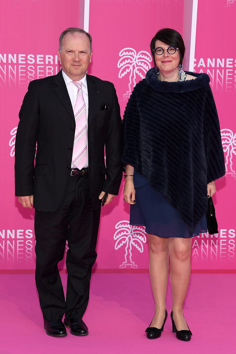 当地时间2019年4月5日,法国戛纳,第二届戛纳电视剧节开幕红毯.cannes,