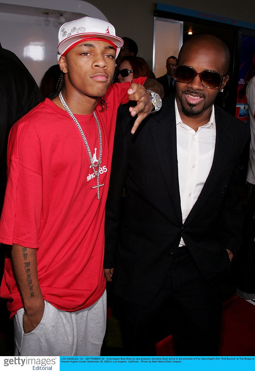 2005年9月20日,美国洛衫机,演员,说唱歌手bow wow(左)与制作人jermain