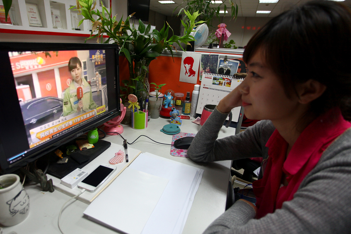 2013年11月5日,西安,***_***"多数时候回到家里,节目都演完了."张雪贝