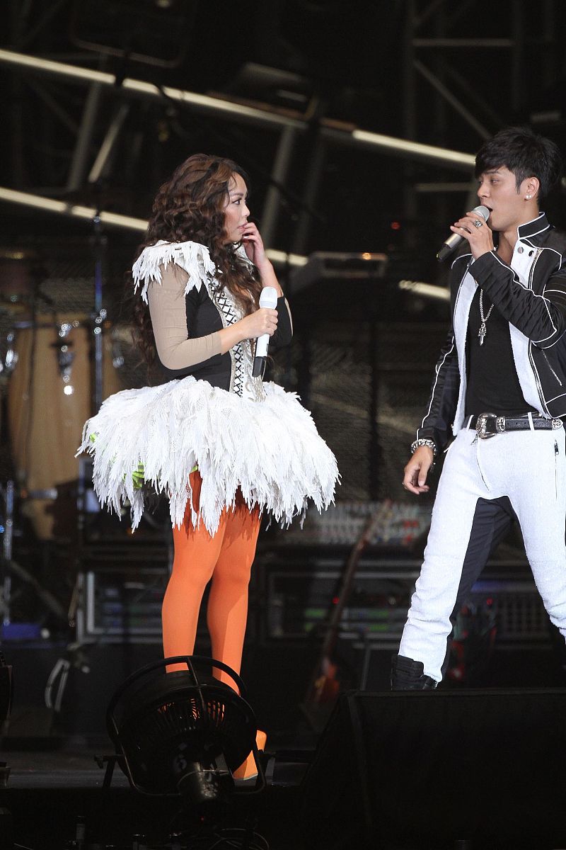2012年4月6日,台北,张惠妹《ameizing世界巡回演唱会》持续开唱.张惠