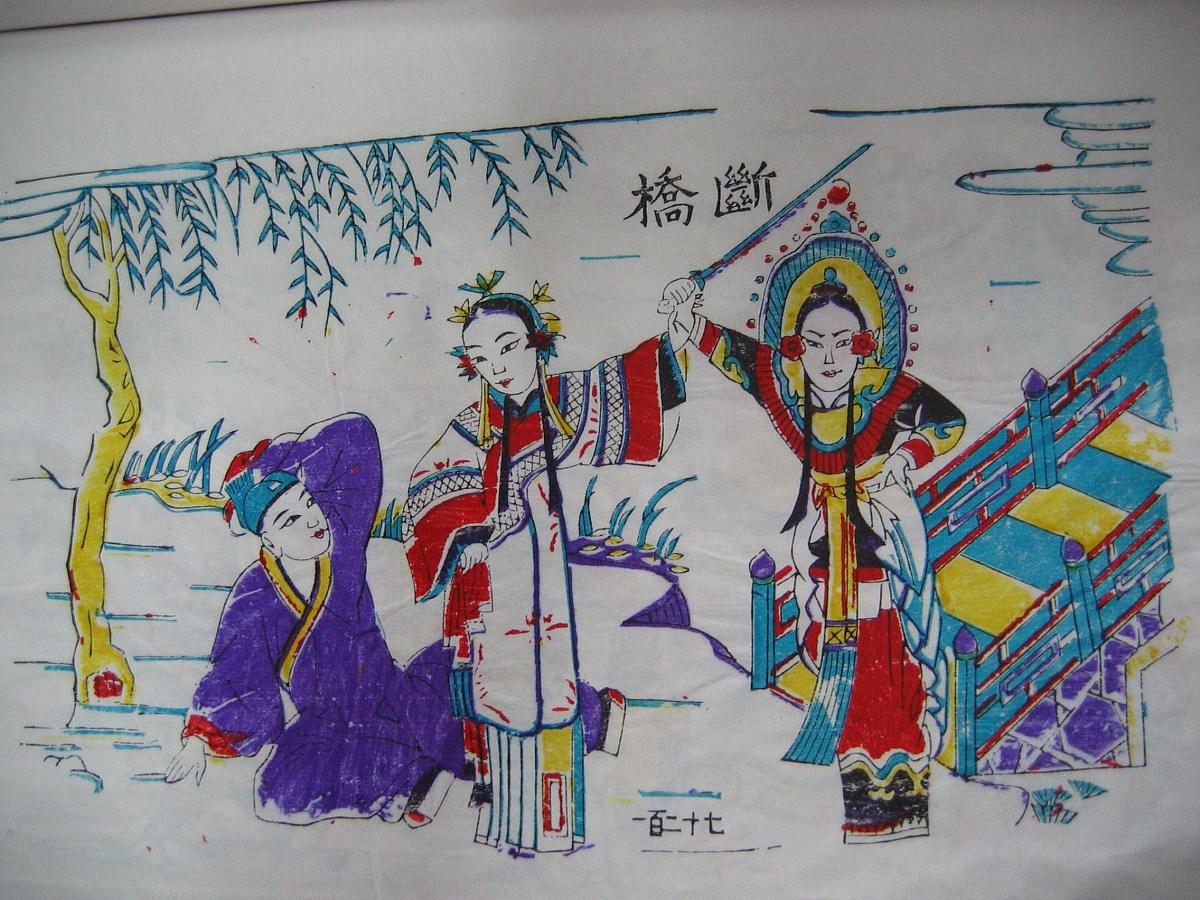 2007年06月23日,中国山东,山东杨家埠年画