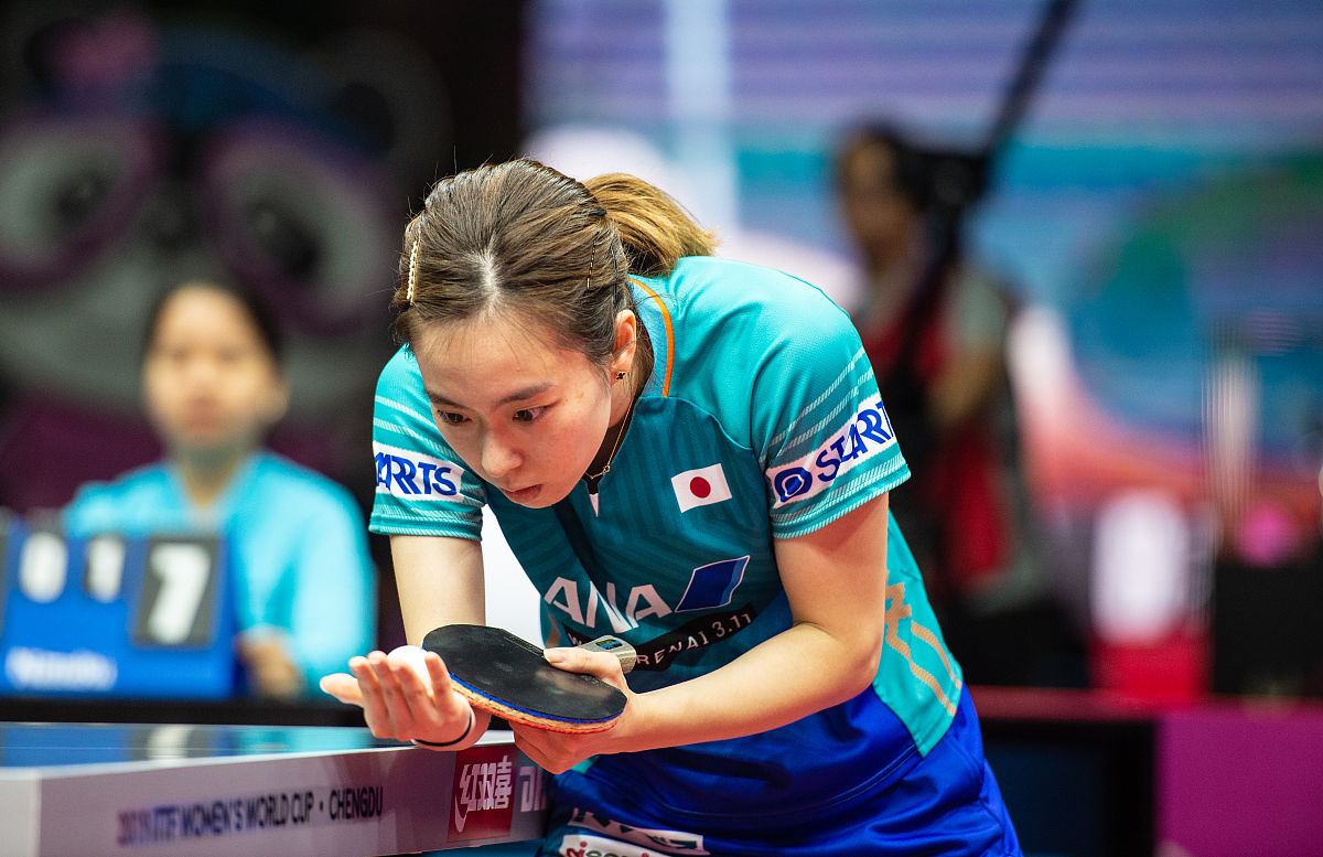 2019年10月19日,四川成都,2019国际乒联女子世界杯次日赛况.石川佳纯