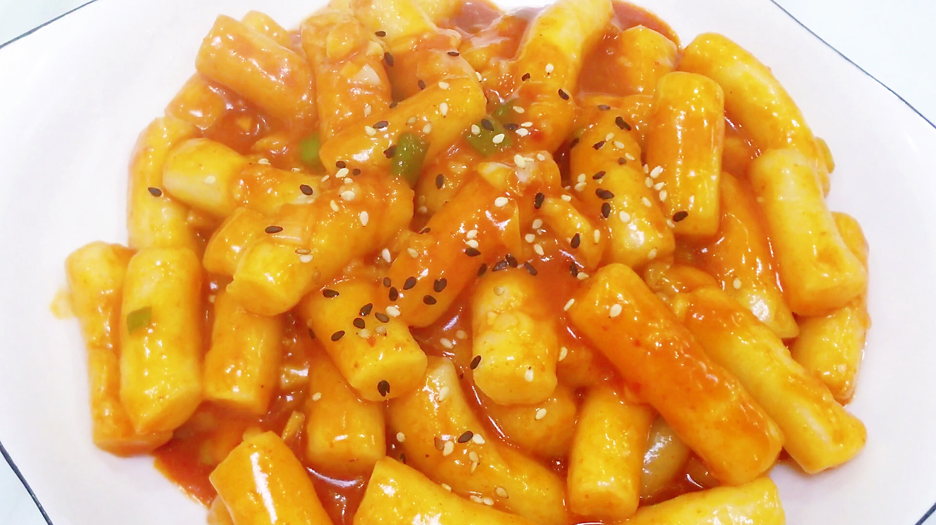 韩式辣年糕,软软糯糯一口一个,做法简单,甜辣好吃