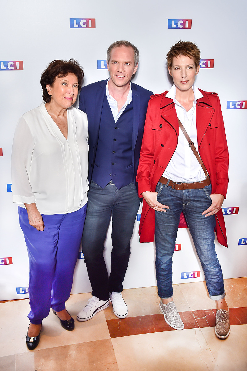 paris, france - august 30:  (l-r) roselyne bachelot, julien arna