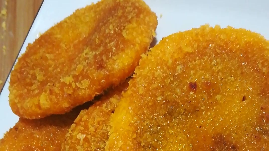 油炸南瓜饼的做法全过程 非常好吃 再也不用出去买了