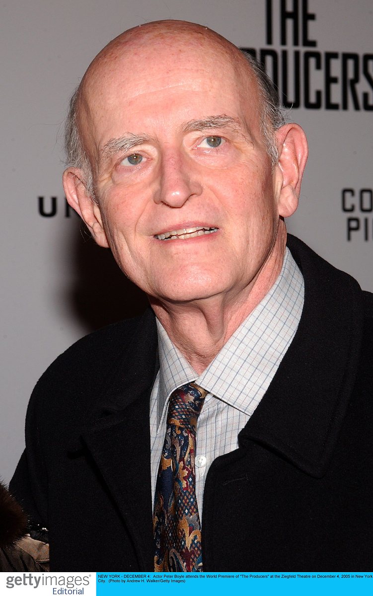 new york - december 4:  actor peter boyle attends the world prem