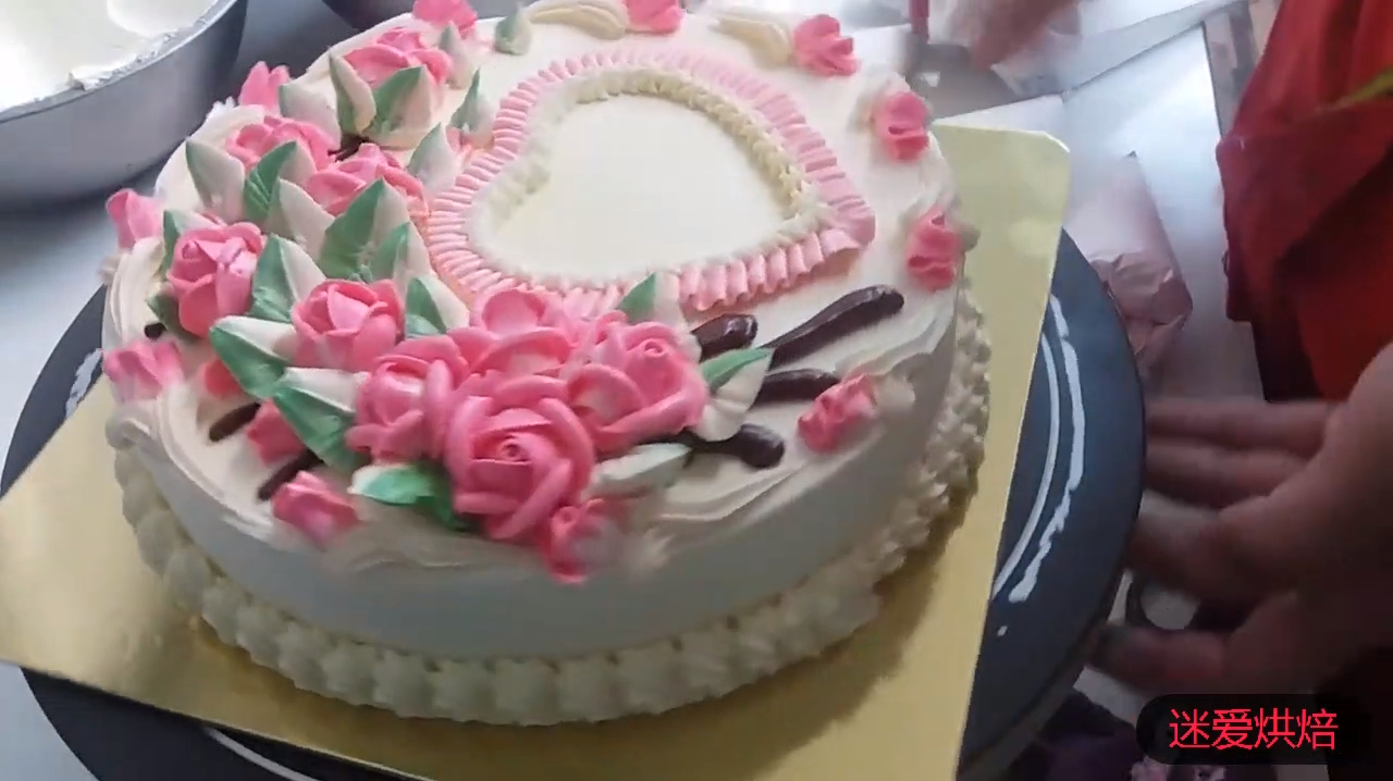 简单耐看的爱心生日蛋糕,做法简单